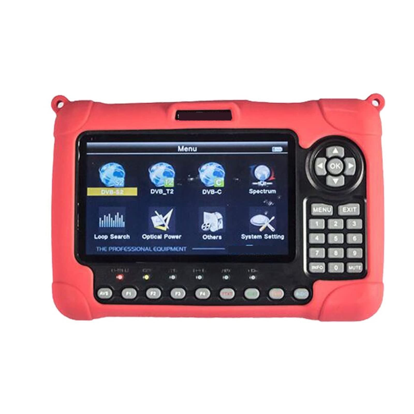 Satellitenfinder, Ws-6980 HD-Satellitenmessgerät DVB-S2 + DVB-C + DVB-T2 MPEG4 HD Optische Leistungserkennung