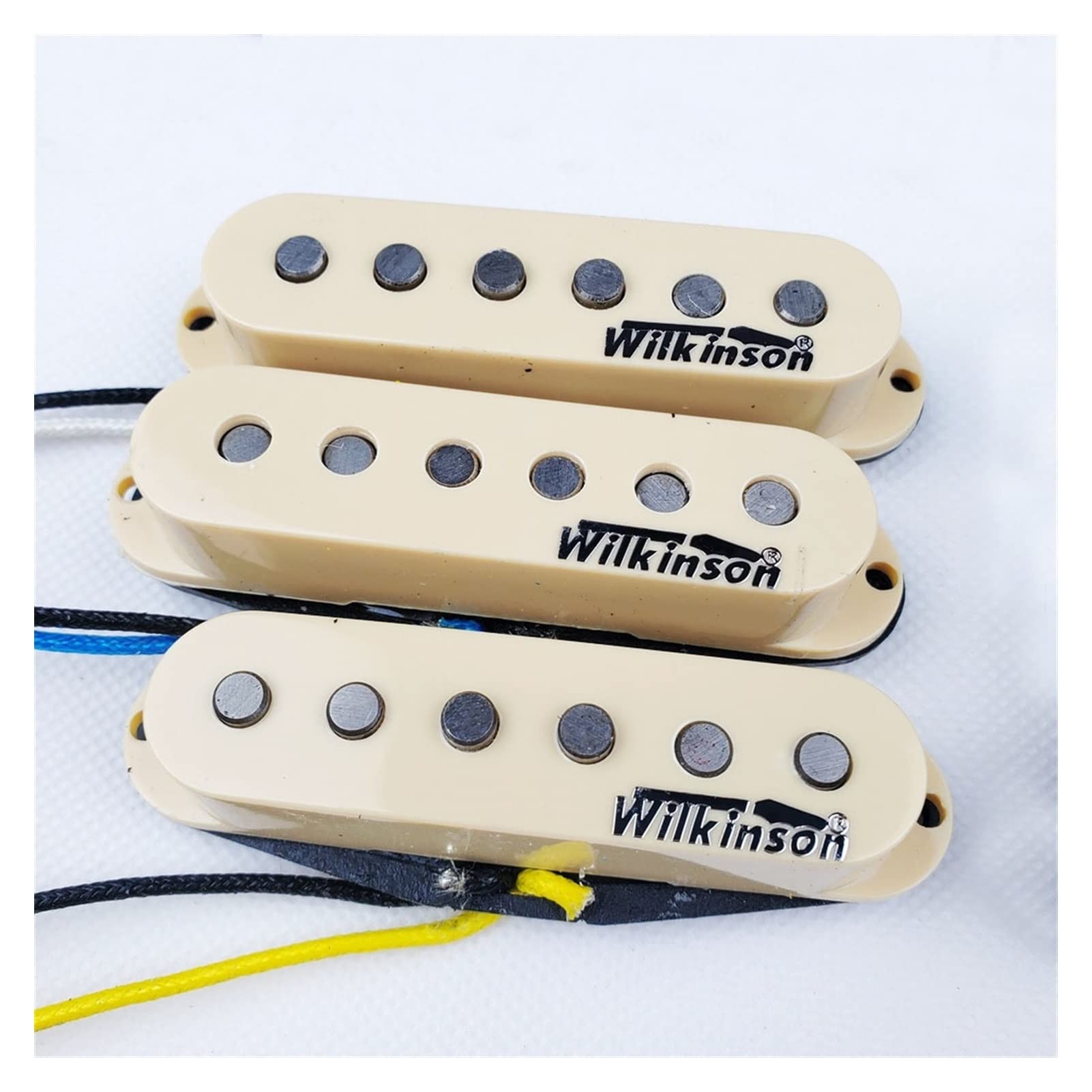 Pastillas de guitarra de bobina simple Alnico V Pastillas de guitarra eléctrica amarilla para guitarra ST Set pastillas