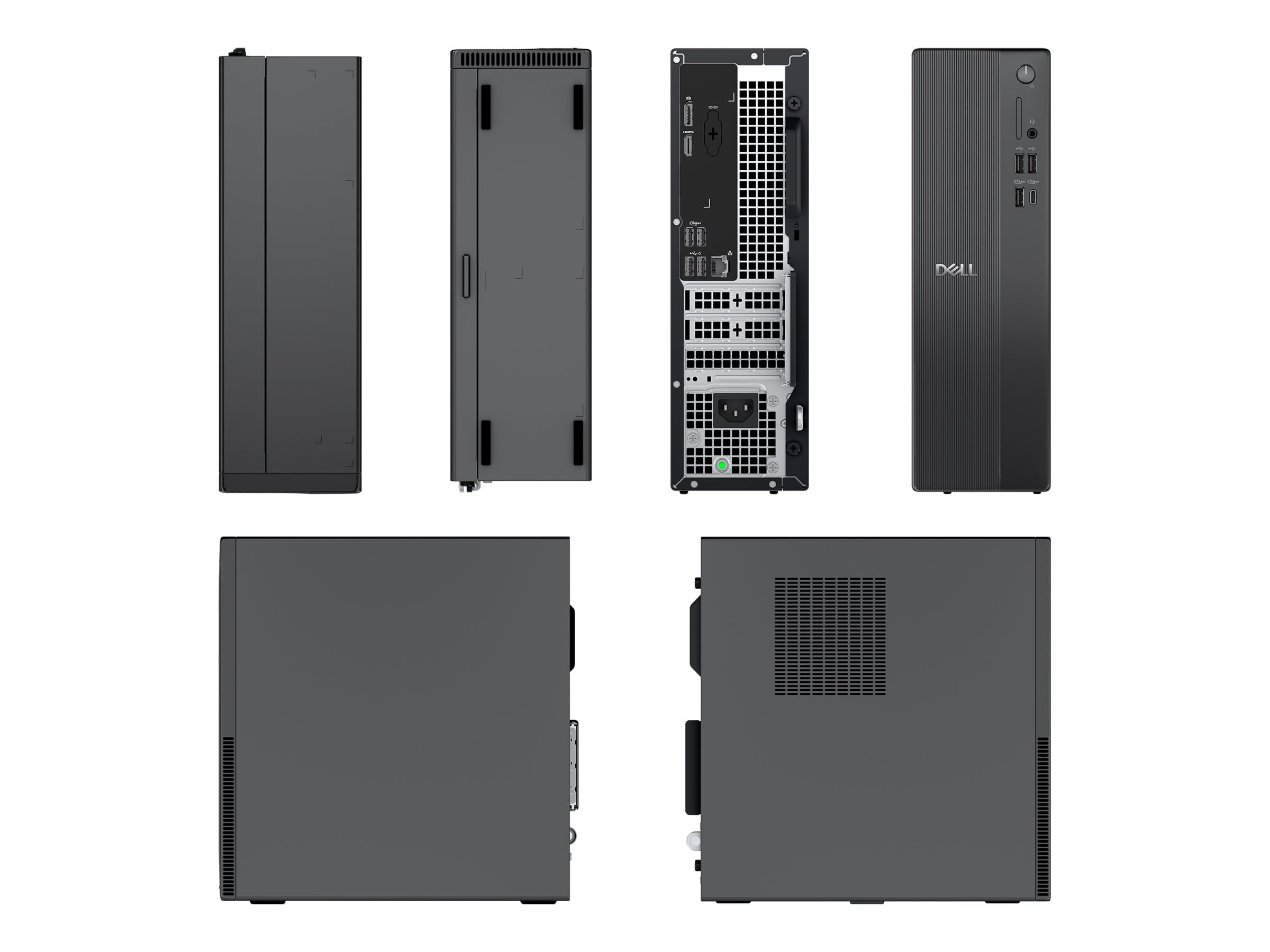 DELL Pro QVS1260 Intel� Core??? i3 i3-14100 8 GB DDR5-SDRAM 512 GB SSD Windows 11 Pro Slim PC PC Nero (DELL QVS1260 I3-14100 8G/512GB W11P) - Versione UK