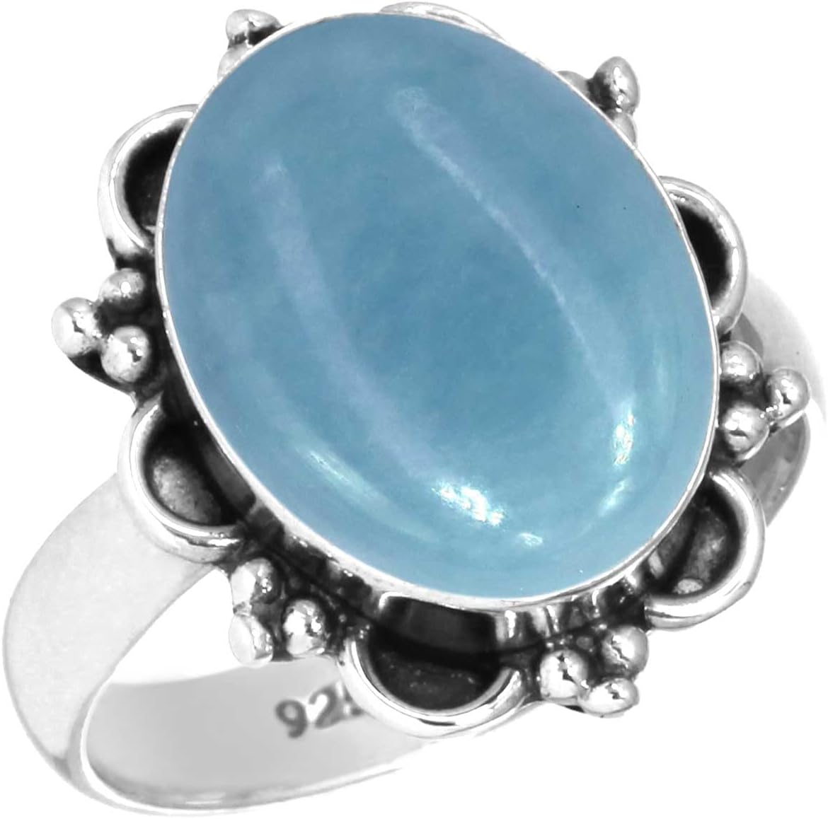 Natural Gemstone Ring For Women Carnelian, Amethyst, Pearl, Agate Oval Boho Genuine 925 Sterling Silver Handmade Jewelry