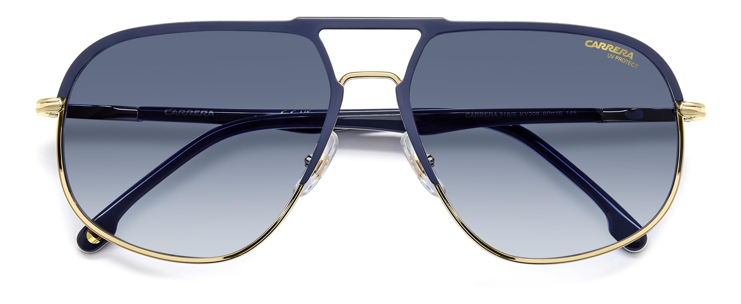 Carrera CARRERA 318/S Okulary Przeciwsłoneczne Blue Gold/Blue Shaded 60/16/145 uomo