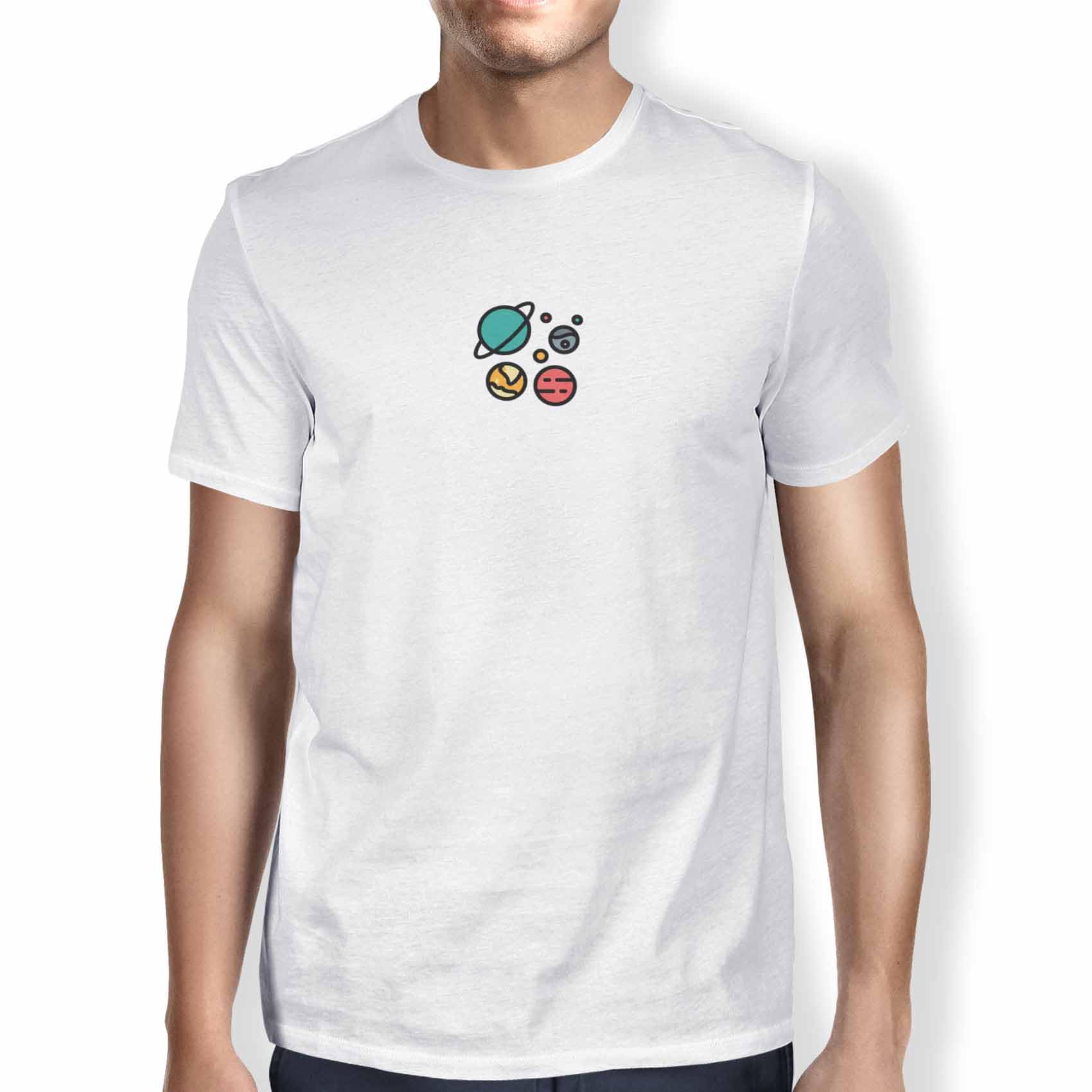 Green Fish Men's Fdmtsi-101487 T-Shirt, White, L
