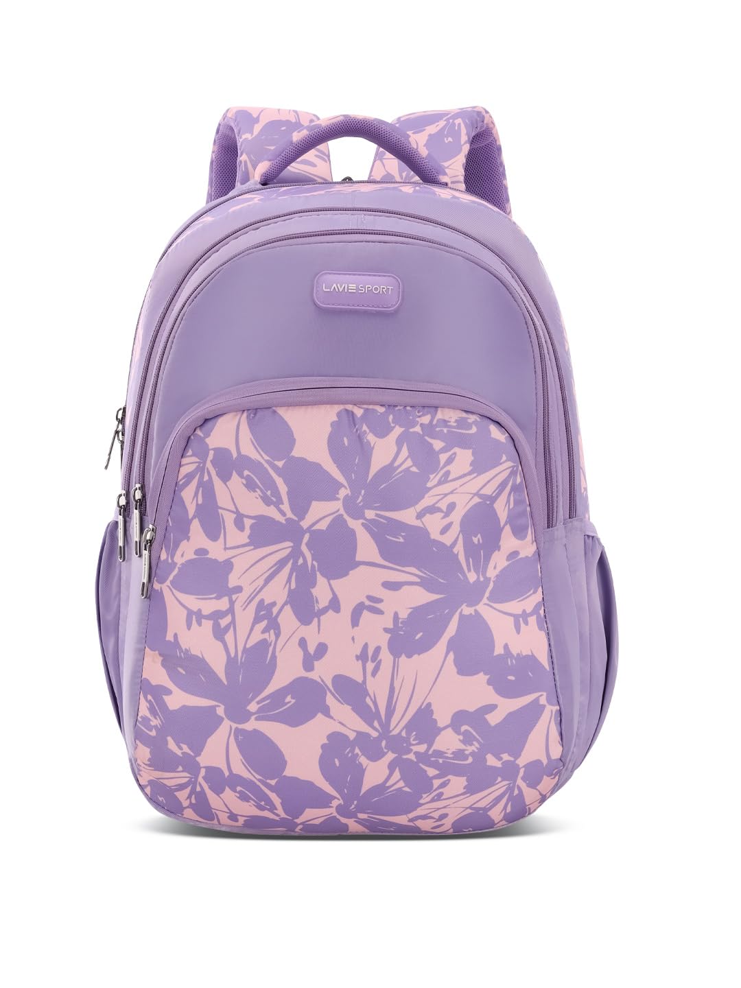 lavie sport Heather 35L Purple Backpack | Fits Upto 15 Inch Laptop | Organizer & Bottle Holder |Rain Cover | Gift for Men, Women, Boys, Girls | Laptop Sleeve for School & College-picture-31