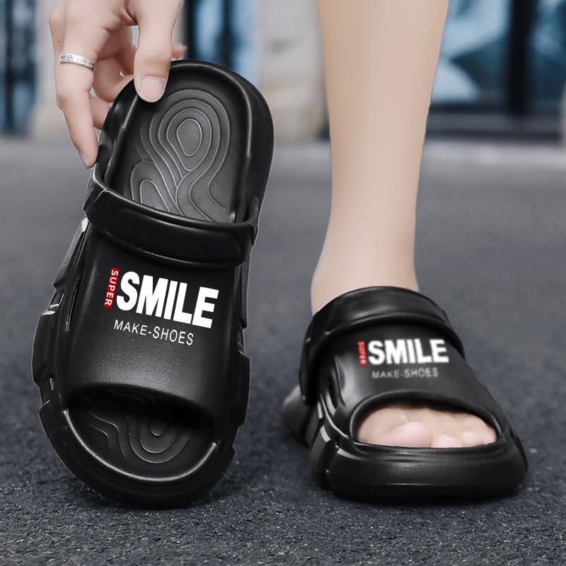 Men’s Shower Slippers, Slides Sandals Pool Slides House Slippers Non-Slip Indoor Outdoor Bathroom Shoes Summer Beach Sandals4