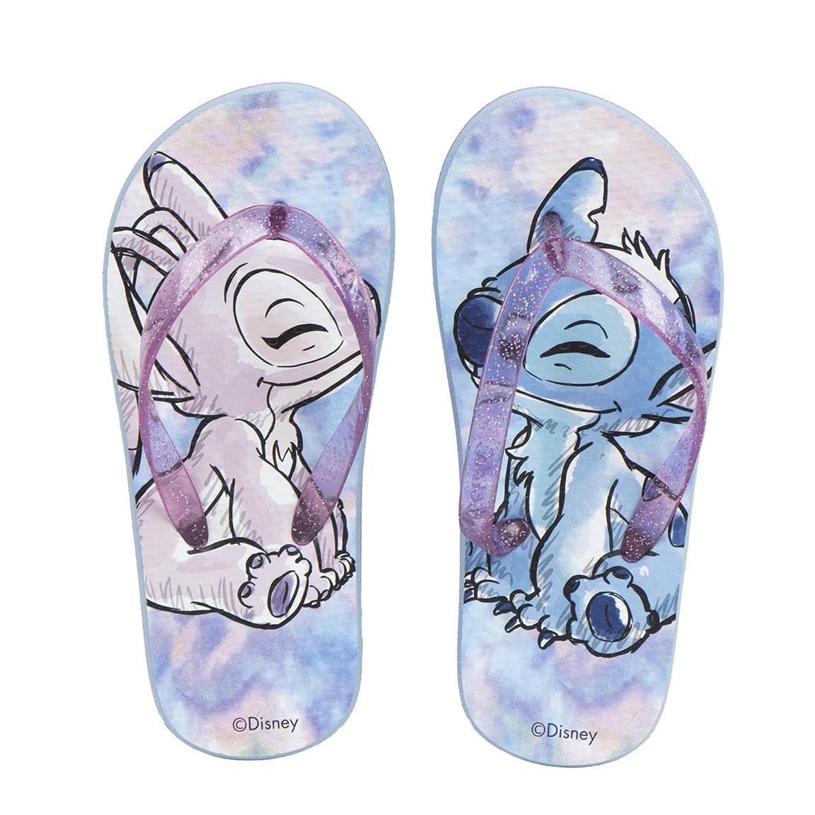 CERDÁ LIFE'S LITTLE MOMENTS Children's Stitch Flip Flops - Blue - Size 13 - Made 100% of EVA - Flip Flops - Stitch Print - Original Product Designed in Spain