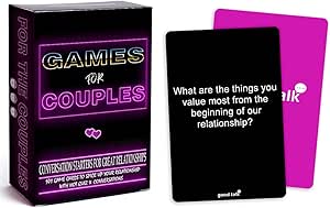 Couples Games - Conversation Starter Questions for Great Relationships - Fun Conversation Cards Game for Couples – To Explore & Deepen Connections with your Partner - Perfect Romantic Gift for Couples