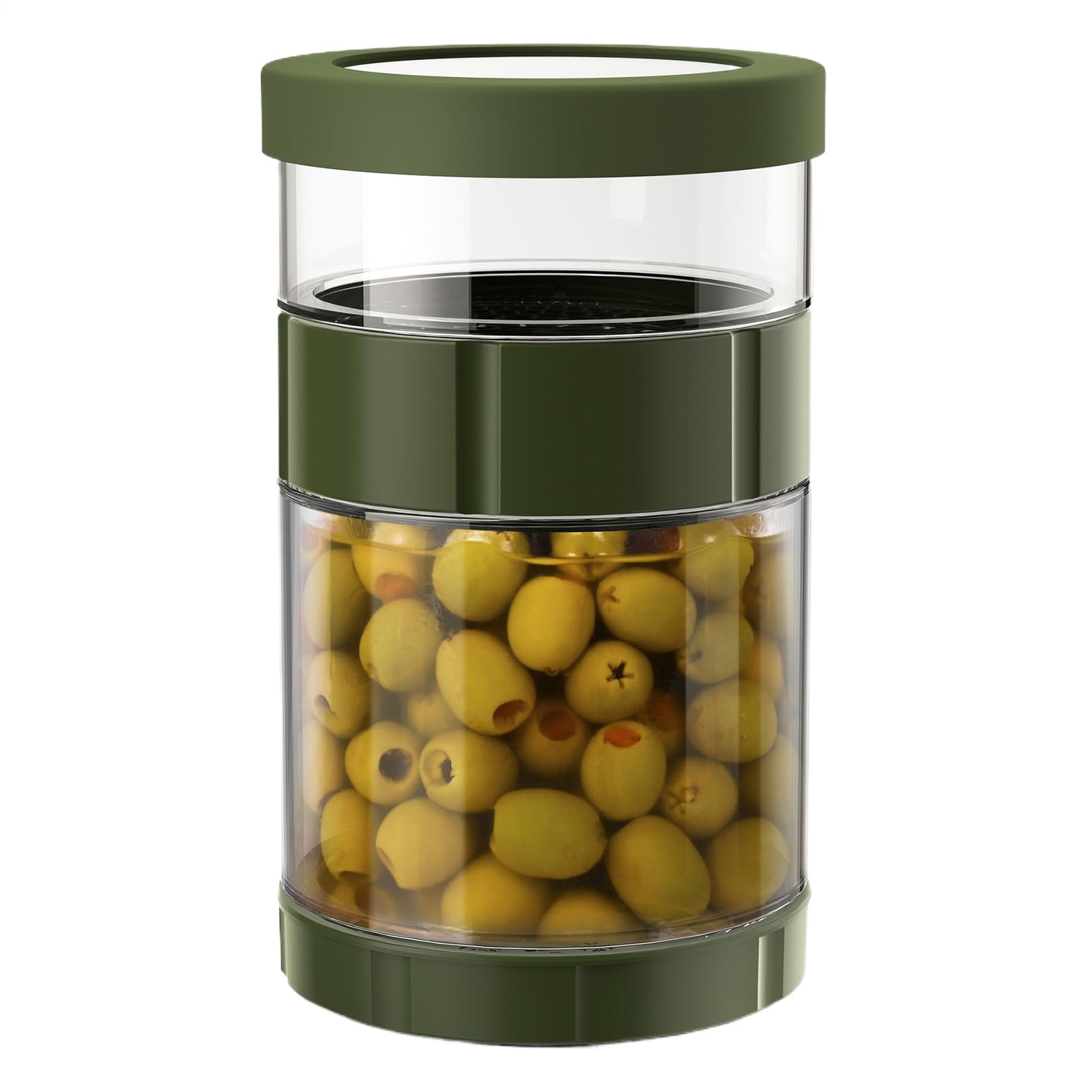 Bocaux d'insertion, stockage anti-fuite pour concombres marinés, bocal en verre réversible hermétique avec large bouche pour miel yaourt fermentation séparation humide