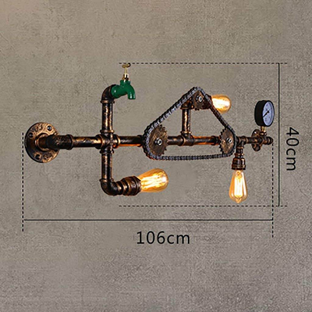 Applique murale rétro en fer forgé pour sublimer un mur vide avec un style industriel loft