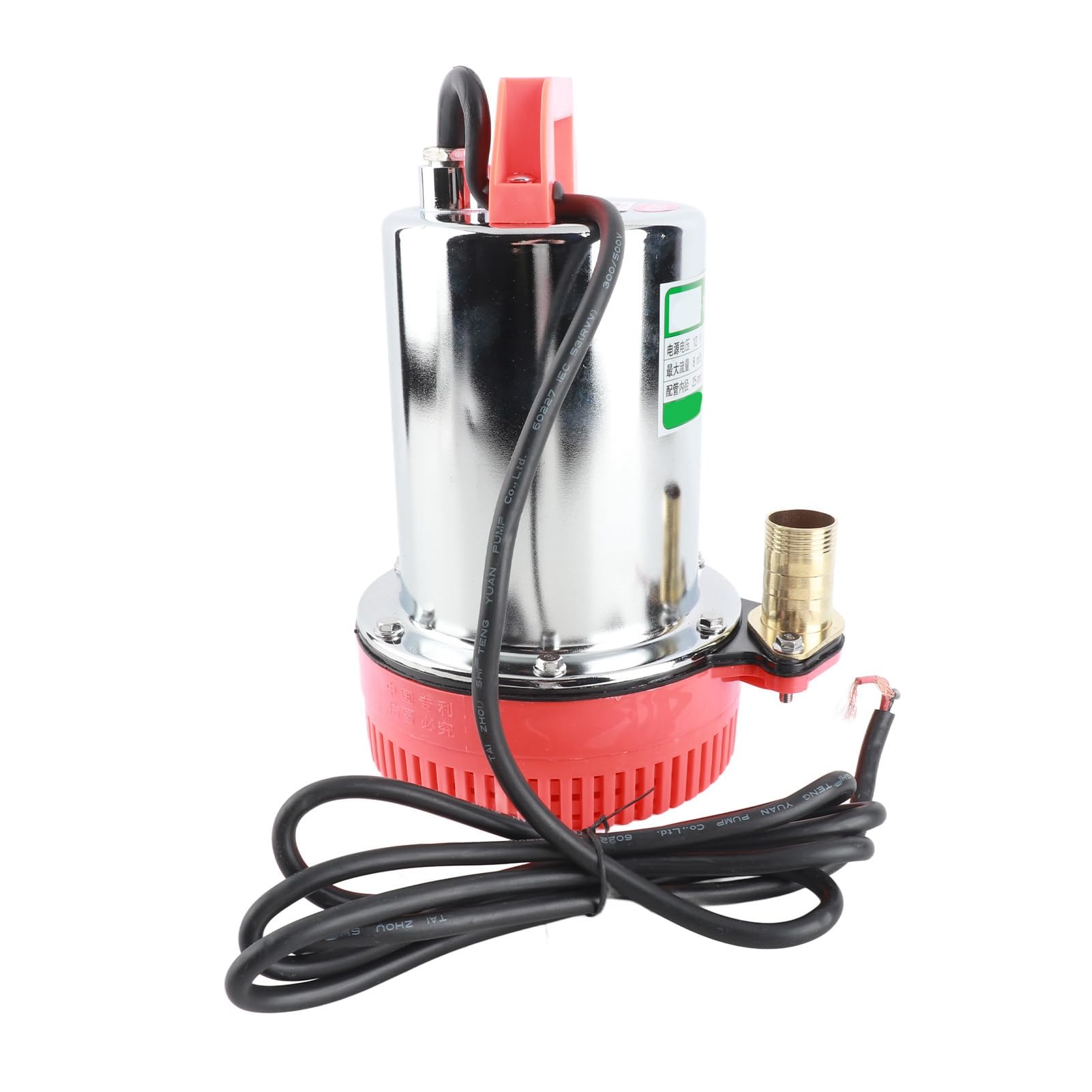 Eujgoov Pompa Sommergibile DC 12V, Pompa per Irrigazione per Pozzi Profondi con Motore in Rame, Potenza 280W per Inverdimento del Giardino e Drenaggio Domestico