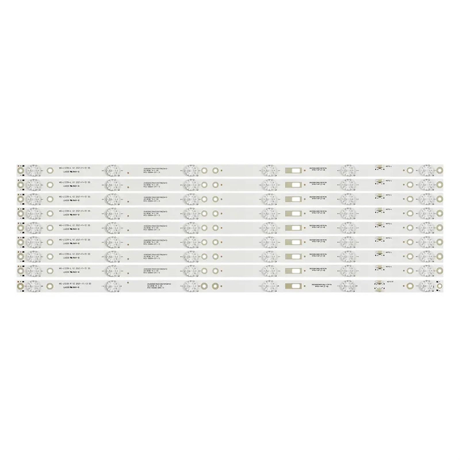 Paski podświetlenia LED kompatybilne for JVC LT-55N776 AKTV CTV5584-UHD-SMART-CURVED CTV554T UHD CTV550T DU55100055JP MS-L1239-R MS-L1239-L V2(Color:1 set - 9 pcs)