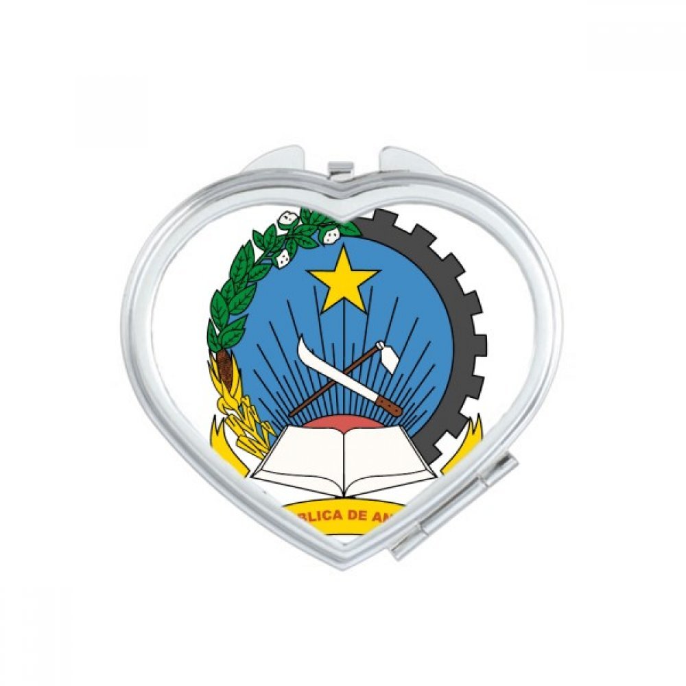 Miroir de poche Luanda Angola : un cadeau mignon en forme de cœur pour les fêtes et anniversaires