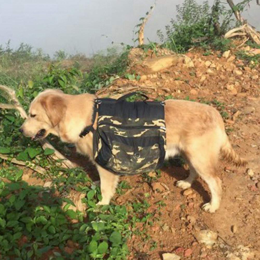 Cane Bisaccia Zaino, Regolabile Tripper Segugio dello Zaino di Corsa Bag Zaino Cane Pacchetto Escursionismo Gear Attrezzature Zaino Leggero per Medium & Large Cane per Addestramento Tattico