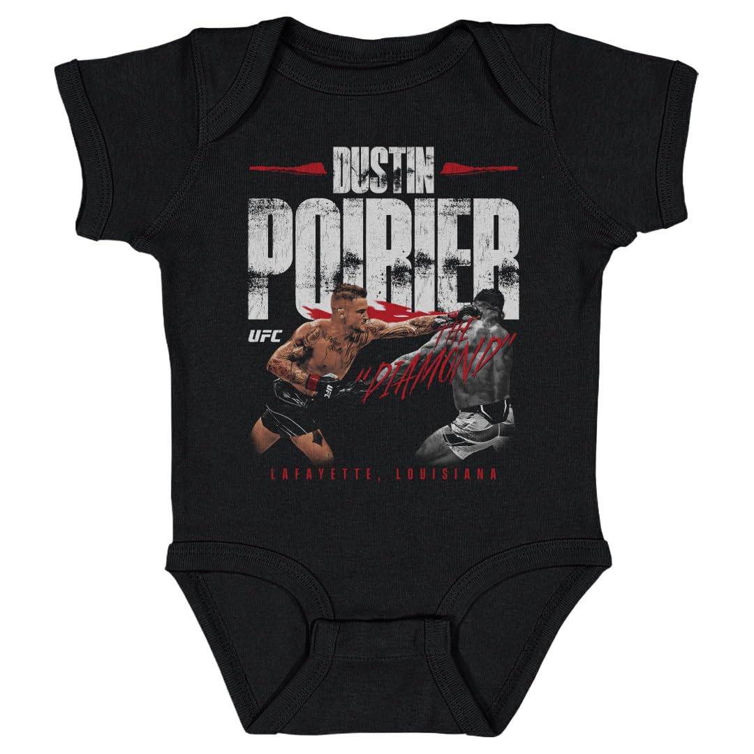 500 LEVELDustin Poirier UFC One-Piece Infant Bodysuit - Dustin Poirier Strike WHT