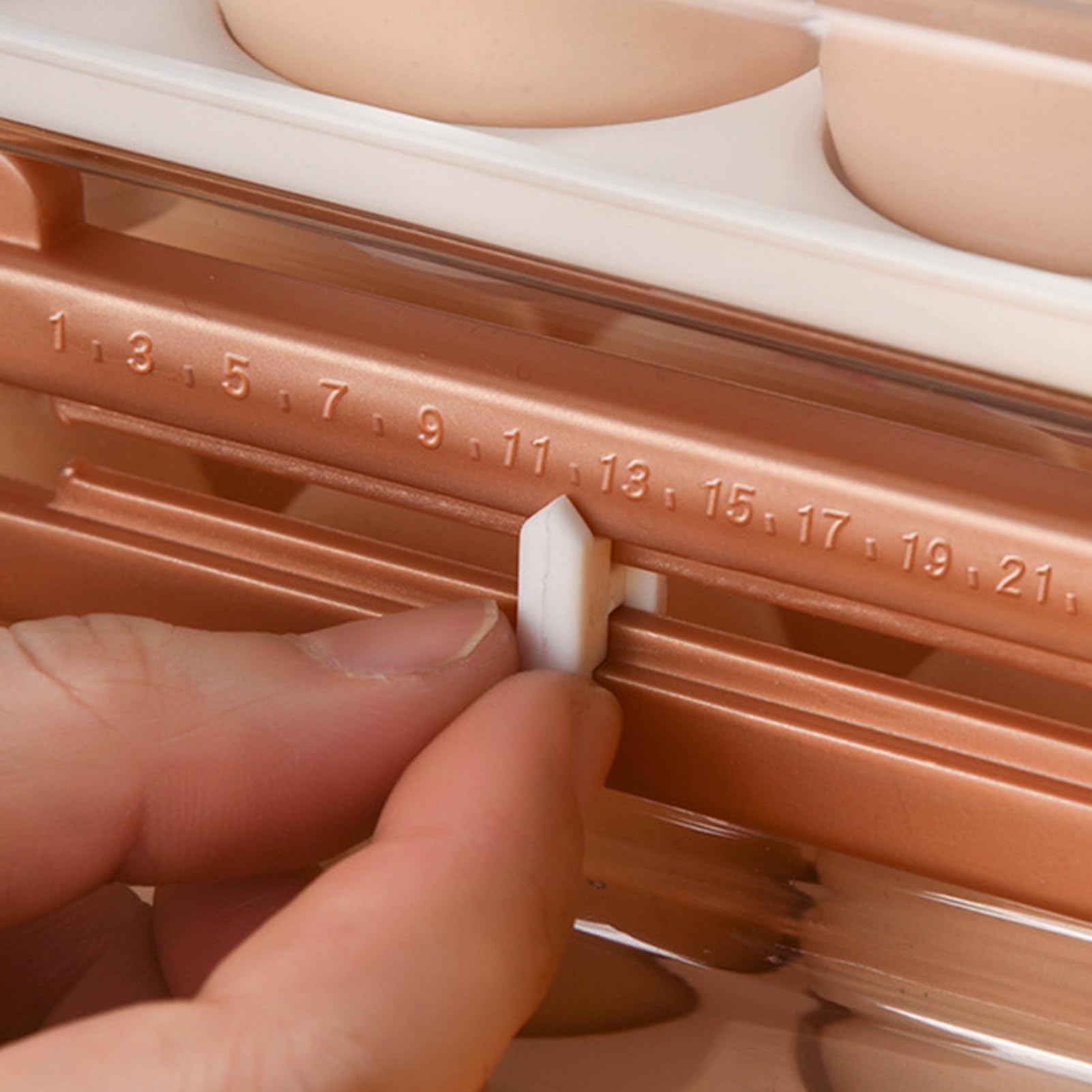 Almacenaje de Huevos para Cajón para almacenar huevos con 32 compartimentos | Cajón organizador de despensa para Encimera, Refrigerador, Cocina, Picnic, Apartamento,