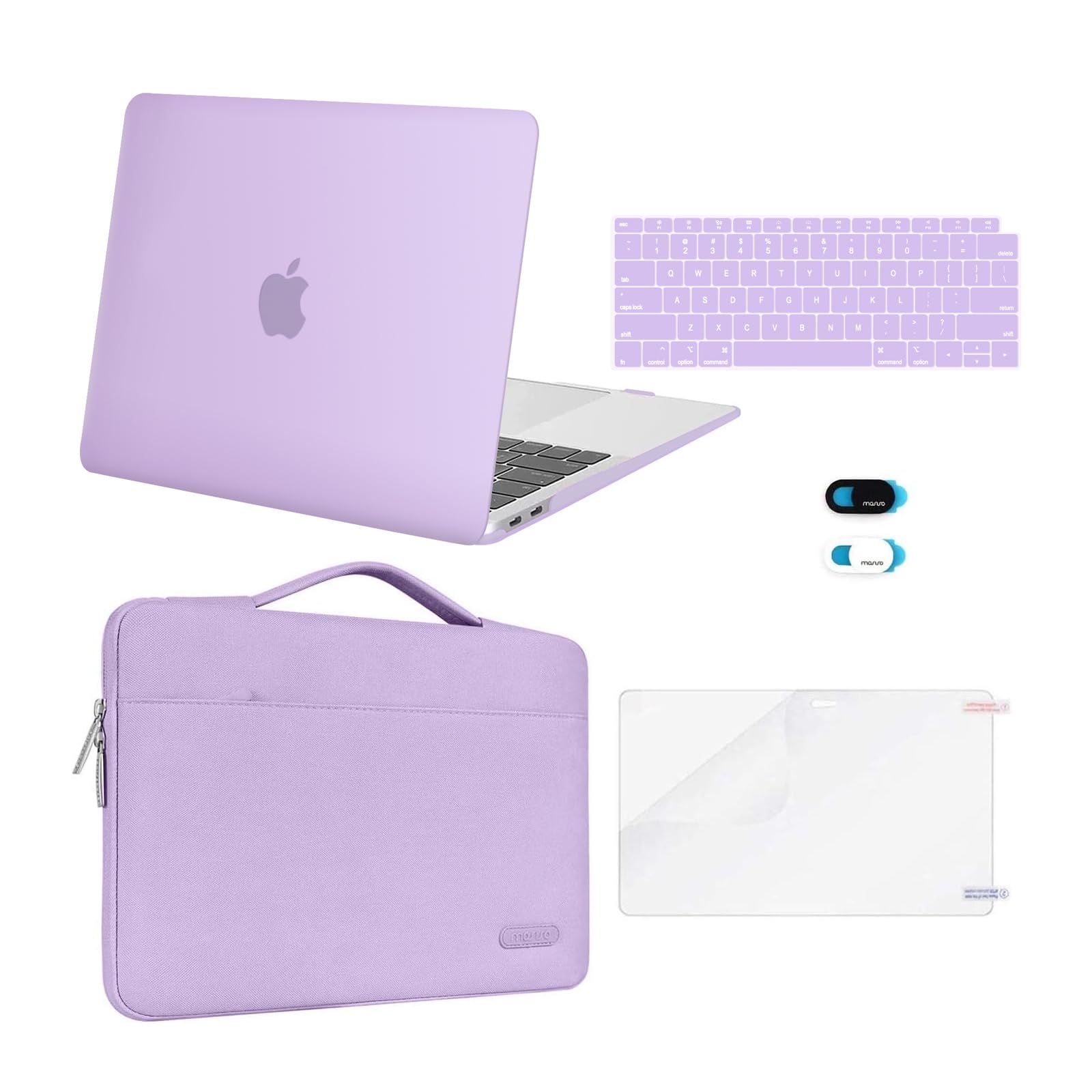 MOSISO Compatible with MacBook Air 13 inch Case M1 Chip 2021 2020 2019 2018 Release A2337 A2179 A1932 Retina Display, Plastic Hard Shell Case&Bag&