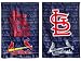 Team Sports America Suede St Louis Cardinals Glitter Logo Garden Flag, 12.5 x 18 inches