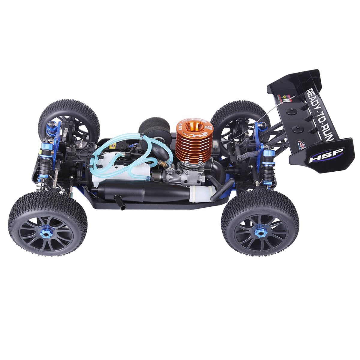 HSP 94970 1/8 skala 2,4G 4WD 70KM/U off-road RC samochód, 2,4 GHz, zdalnie sterowany samochód wyścigowy, monster truck RTR (niebieski)