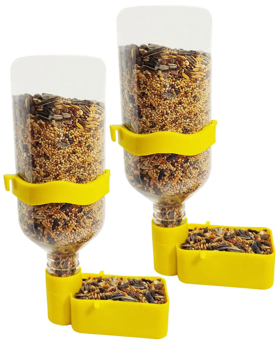 One Top Birds Plastic Cage Indoor and Outdoor Balcony Water and Food Feeder Balcony Bird cage and Out Door Tree Bird Feeder (Pack of 2) Bottle Plastic Pet Bowl & Bottle (B0BVHZ1ZMM) Amazon Price History, Amazon Price Tracker