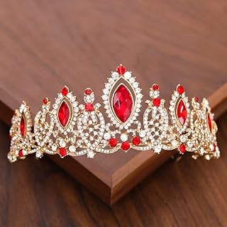 Joyas para el cabello Tiaras de corona para mujeres Corona nupcial y tidente de tiara Color plateado de oro diadema de cristal diadema tiaras princesa joyas para el cabello (color: color amarillo