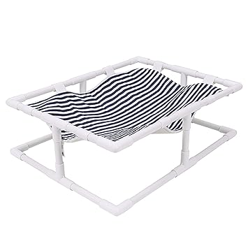 VOUVOU Pet Hammock Dog Bed Cat Bed Elevated Pet Bed for Medium Dogs Outdoor Dog Bed Indoor Pet Summer Bed