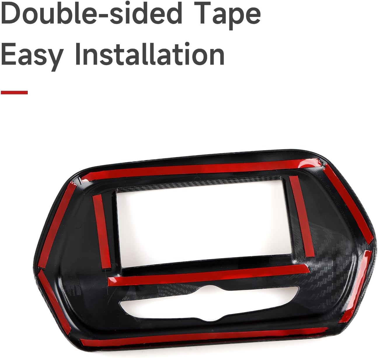 Car Center Control Panel Sticker Cover ABS Carbon Fiber Decal Interior Trim for Chevrolet Camaro ZL1 2016 2017 2018 2019 2020 2021 2022 2023 2024 Accessories (A)