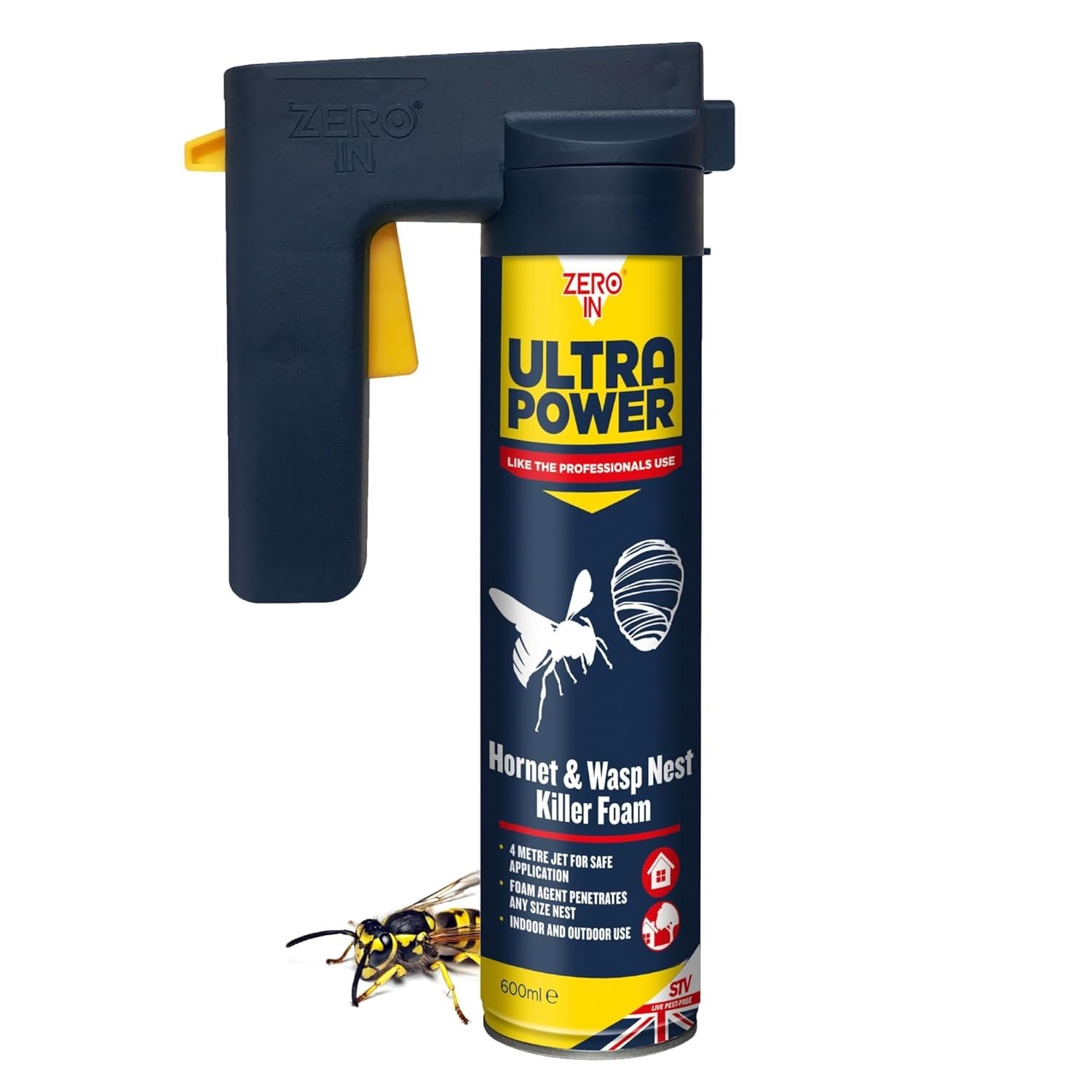 Zero In Ultra Power Wasp Nest Killer Foam Jet x Size: 600 Ml