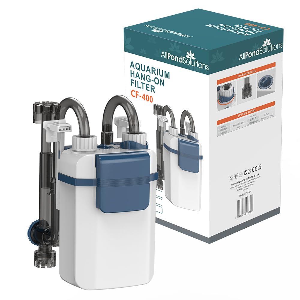 allpondsolutions Aquarium Hang On Filter 300L/H with Surface Skimmer - CF-400