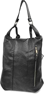 Novità!! Borsa zaino da donna antifurto, Minimalista in stile caldo - Backpacks - No abulta Puesta - Borsa a spalla semplice Vegano - Pelle, Nero -33 x 28 x 7 cm.