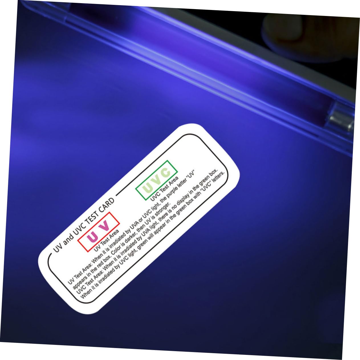 Toddmomy Identificatiekaartenset Met 10 Uv-teststrips Voor Nauwkeurige