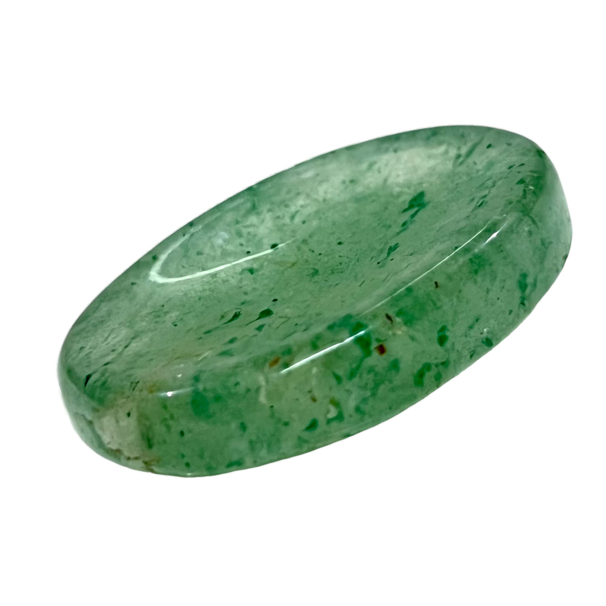 Green Strawberry Worry Stones –Crystal Thumb Worry Stone for Anxiety, Stress – Relaxing and Soothing Balance Stones for Meditation, Stress Relief – Healing Stones and Crystals for Men and Women