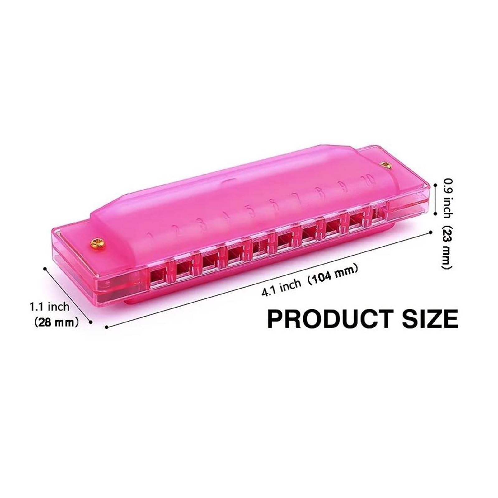 Armonica Armonica Diatonica Traslucida A 10 Fori In Do Con Custodia | Armonica(Pink)