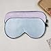 townssilk 2 pcs 100% Silk Sleep mask with Adjustable Strap,Comfortable and Super Soft Eye mask Including 1 pc Purple and 1 pc iceblue