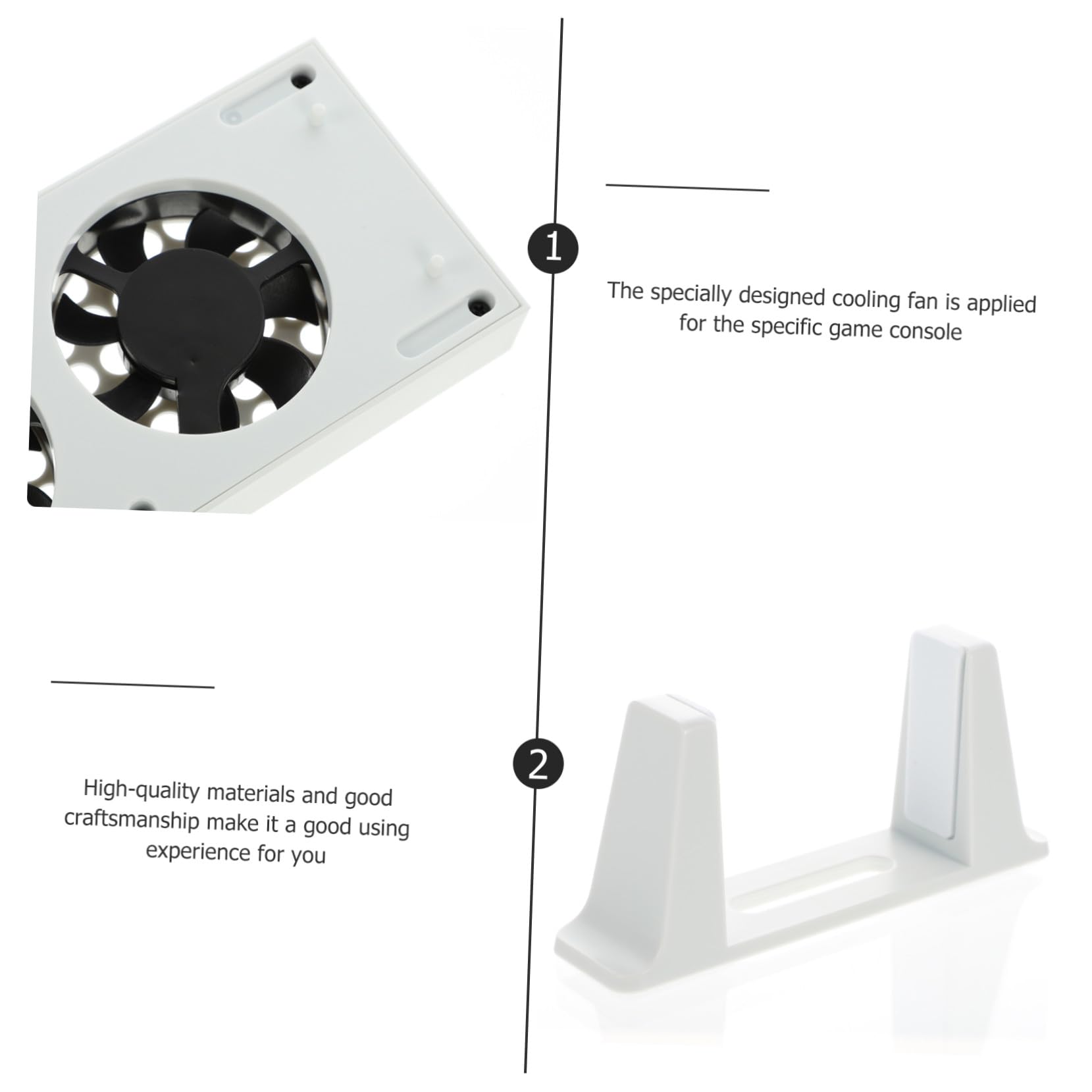 DOITOOL Base con Ventilador De Refrigeración Doble Soporte Vertical Accesorios