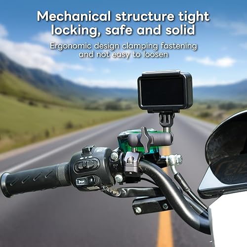 Miniatura 5 de FANAUE El brazo de doble enchufe se conecta a un adaptador de cabeza de bola de 0.669 in solamente, compatible con soporte GPS Garmin y soporte para