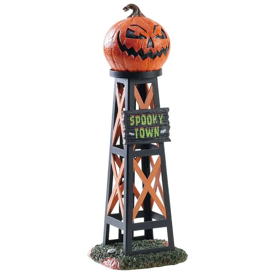 Amazon.com: Lemax Evil Pumpkin Water Tower #83341 : Home