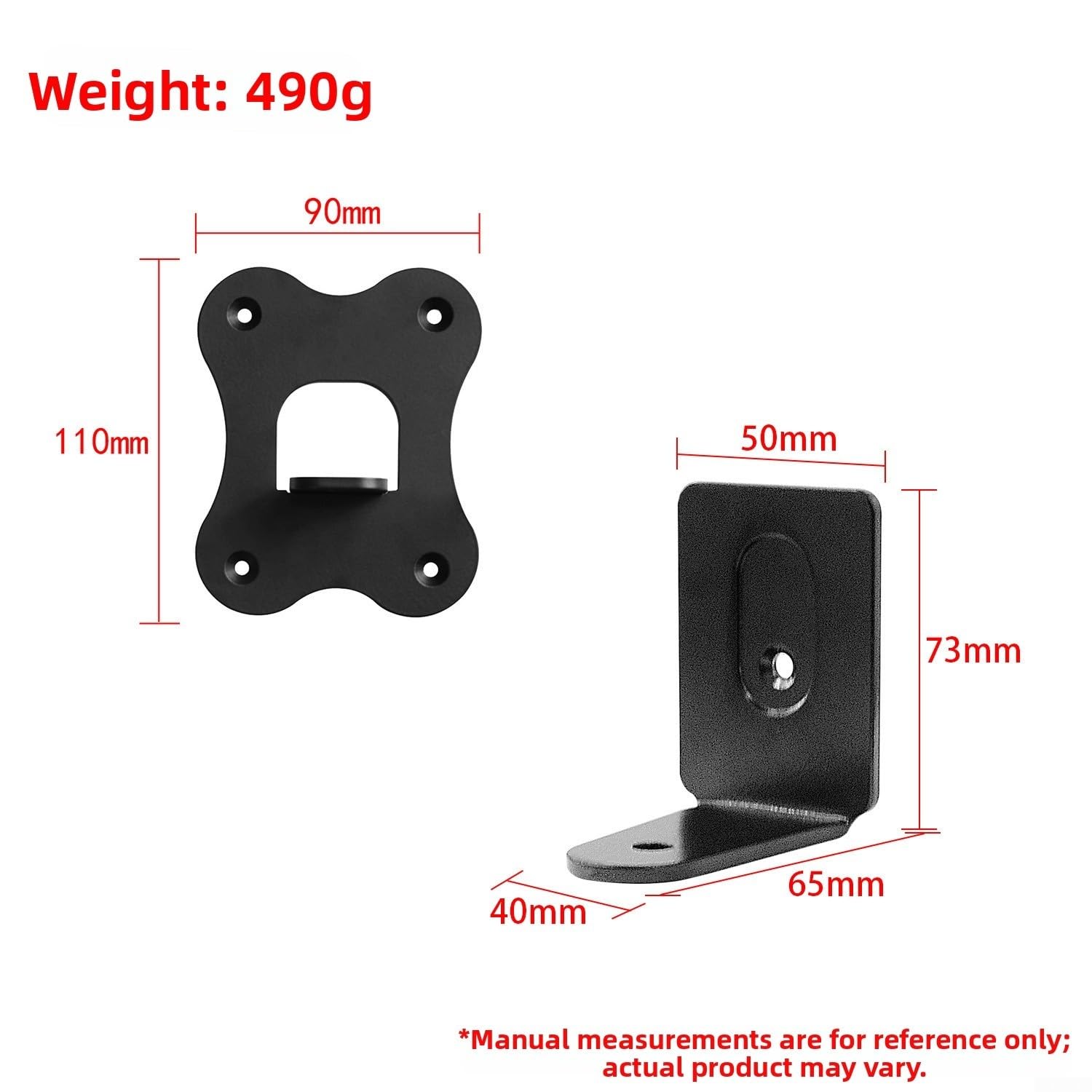 SA-RS8 - Soporte de pared para altavoces envolventes, color negro