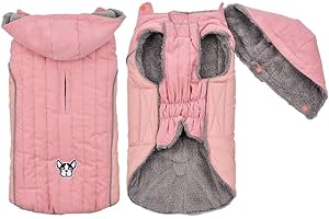 Waterproof Dog Coat with Removable Hood for Female Large Dogs