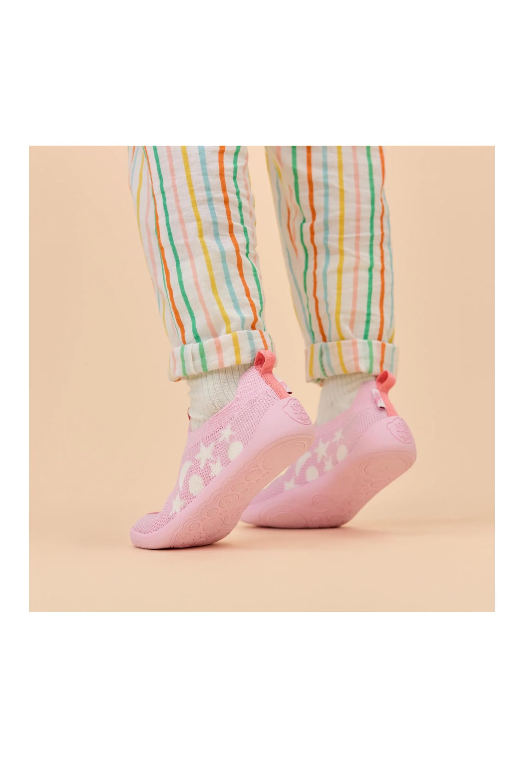Affenzahn Pantofola Maglia Flinky | Facile da infilare, antiscivolo, flessibile e leggero, ideale per asilo nido e scuola materna, taglie 21-32