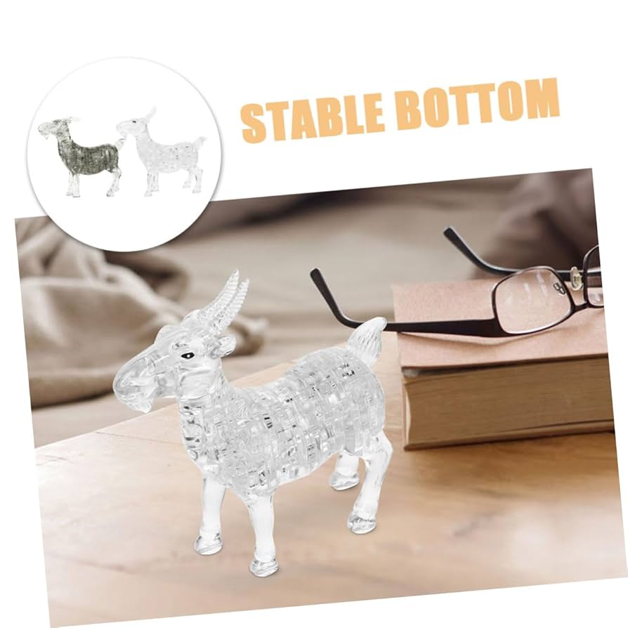ヤギの卓上置物 Amazon.co.jp: Alasum 2個 ヤギの装飾品 手吹きガラスのヤギ