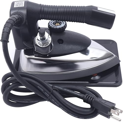 Plancha de vapor para ropa, plancha de vapor profesional de grado 1000 W, calor uniforme rápido, ligero, portátil, secado al vapor y plancha de vapor