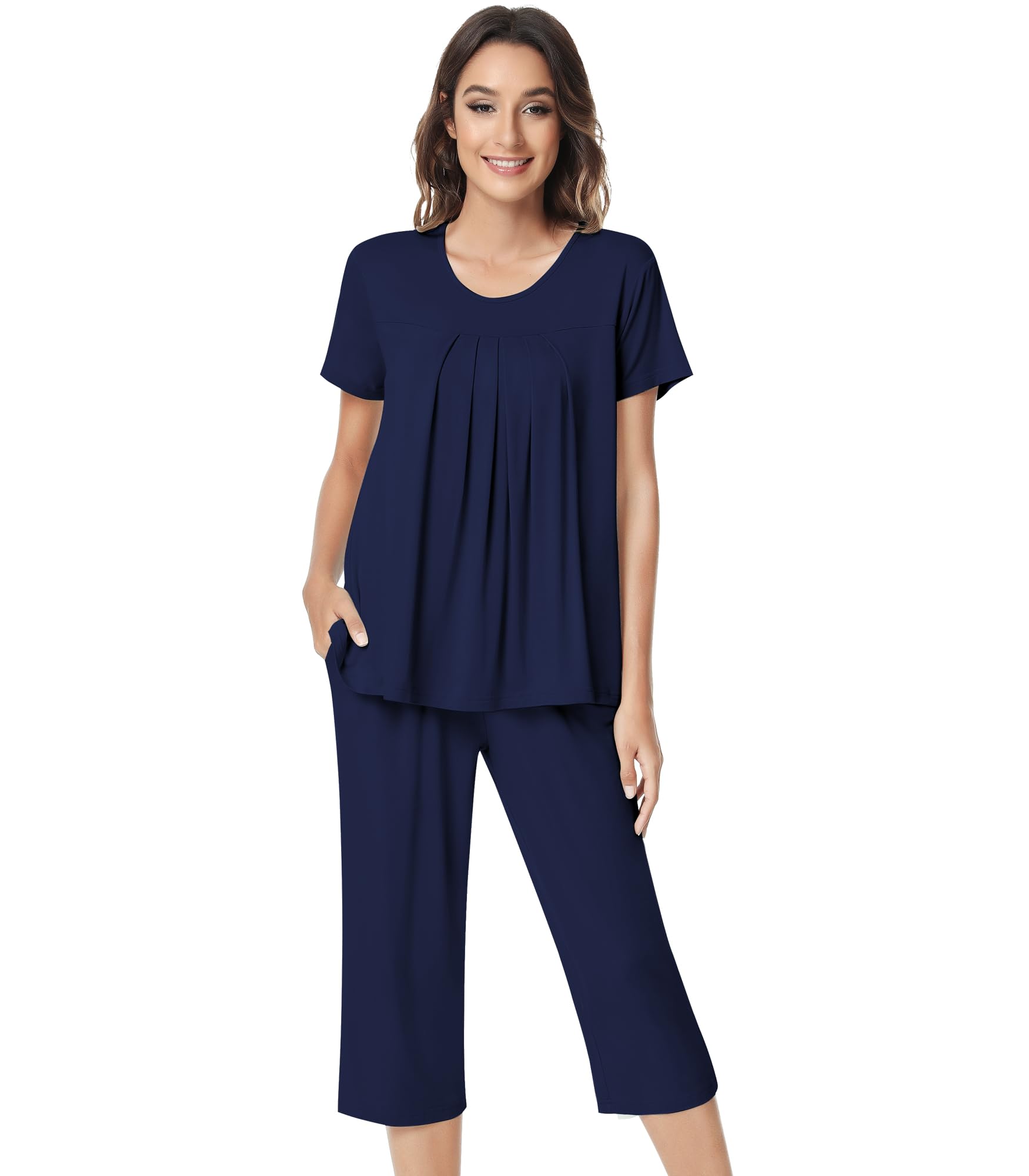 NACHILA Women's Bamboo Viscose Pajama Set