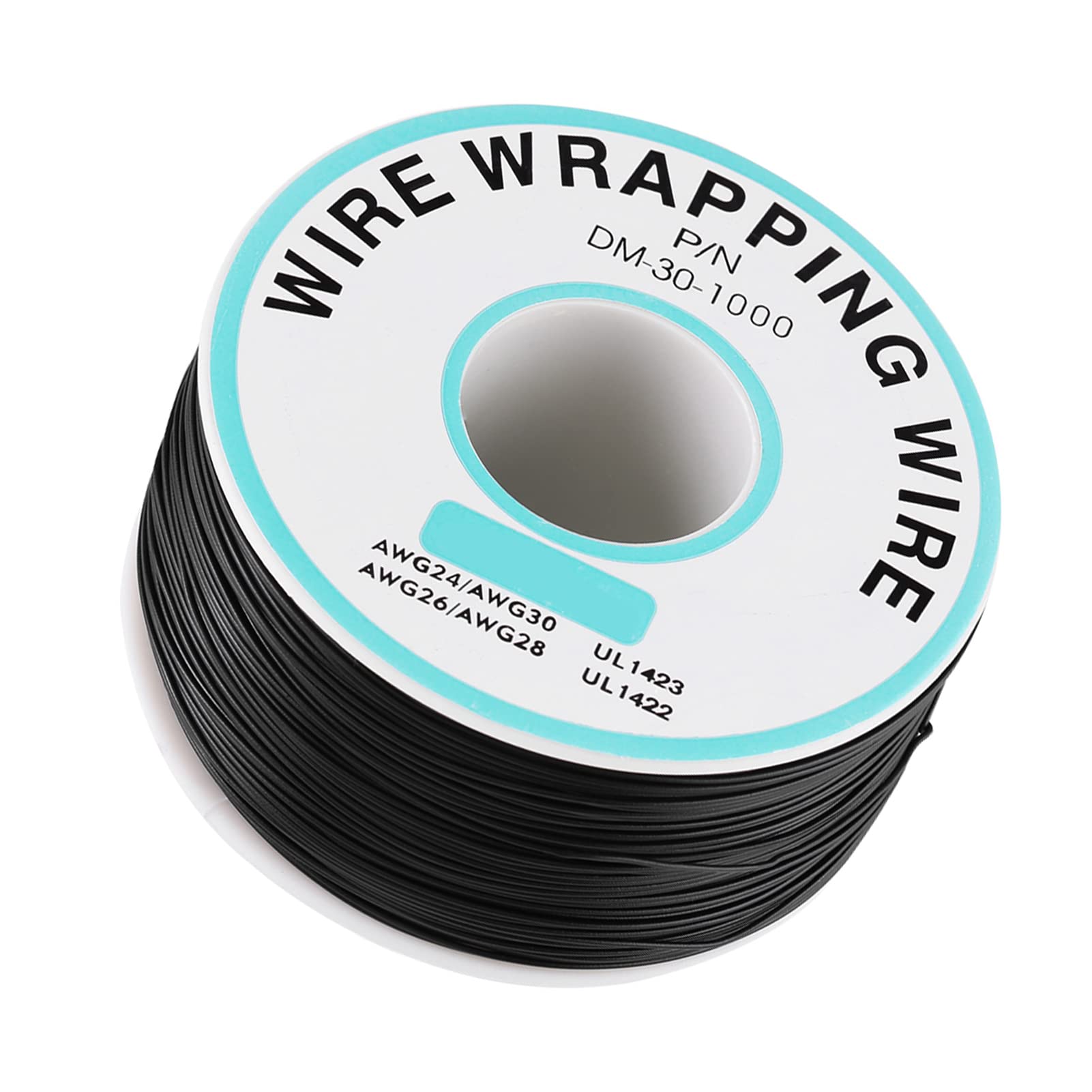 Drut Kynar Element Elektroniczny 0.25Mm Owijanie Drutem Pojedyncza żyła Rdzenia Kabel 30Awg 250 Metrów Czarny Drut Jednożyłowy Łączenie Okablowania