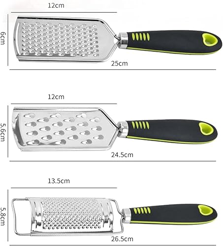 Miniatura 5 de Rallador de acero inoxidable de mango largo para queso, multiusos, para alimentos, verduras, herramientas de cocina para restaurante, hogar, A