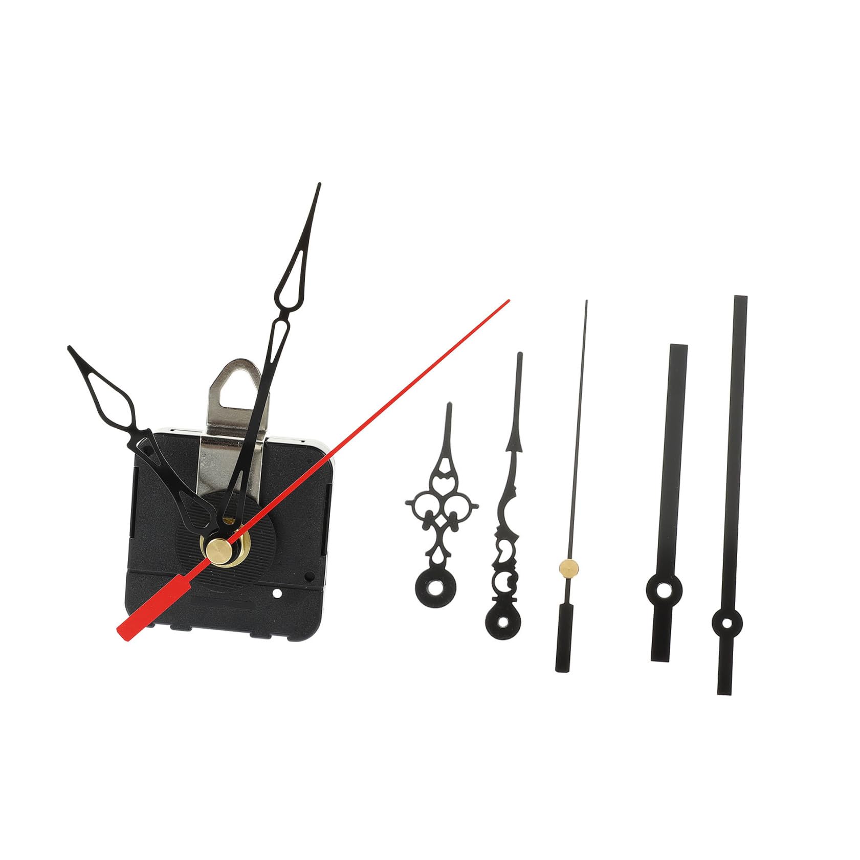 STOBOK 3 Sätze Uhrwerk Aus Quarz Ersatz Bewegung Wanduhr Hände Bausatz Für Uhrwerke Teile Wanduhr Mechanismus Still Modern Mechanisch Reparaturwerkzeuge Für Uhren Uhr-kit Schwarz Plastik
