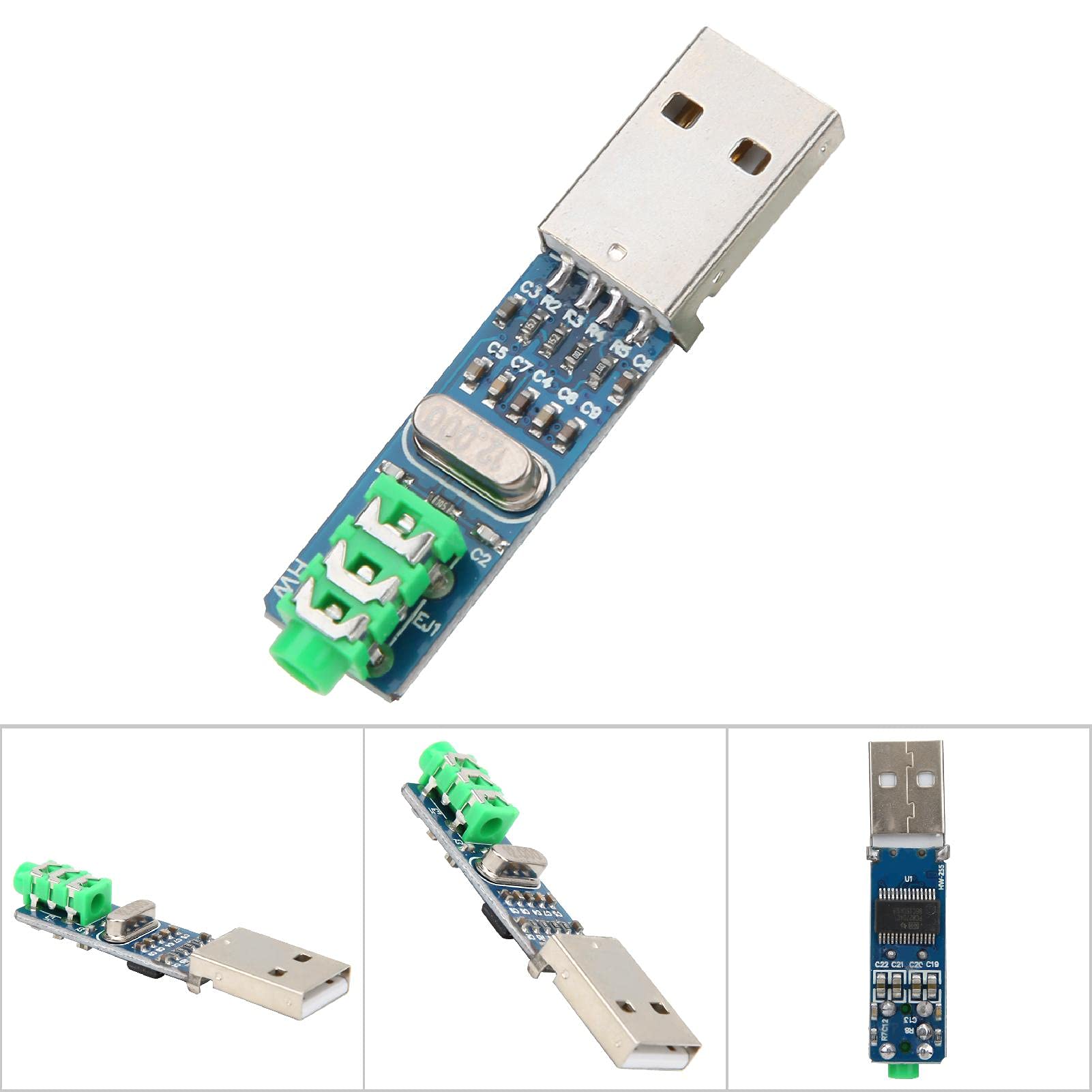 USB DAC Decoder Board, HiFi USB Sound Card, 5V Power Supply, Analog Output, (PCM2704)