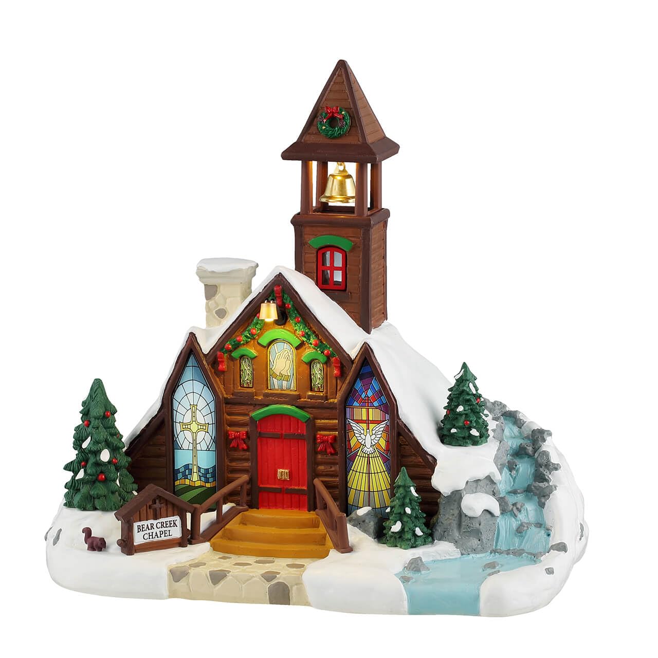 LemaxBear Creek Chapel, Battery Operated (4.5V) #45265