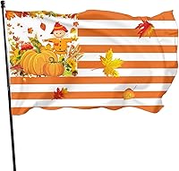 Vista 10 de Bandera de Feliz Otoño Y'All de 3 x 5 pies, para exteriores e interiores, calabaza de otoño, coche, granja, dormitorio, brisa, jardín, casa