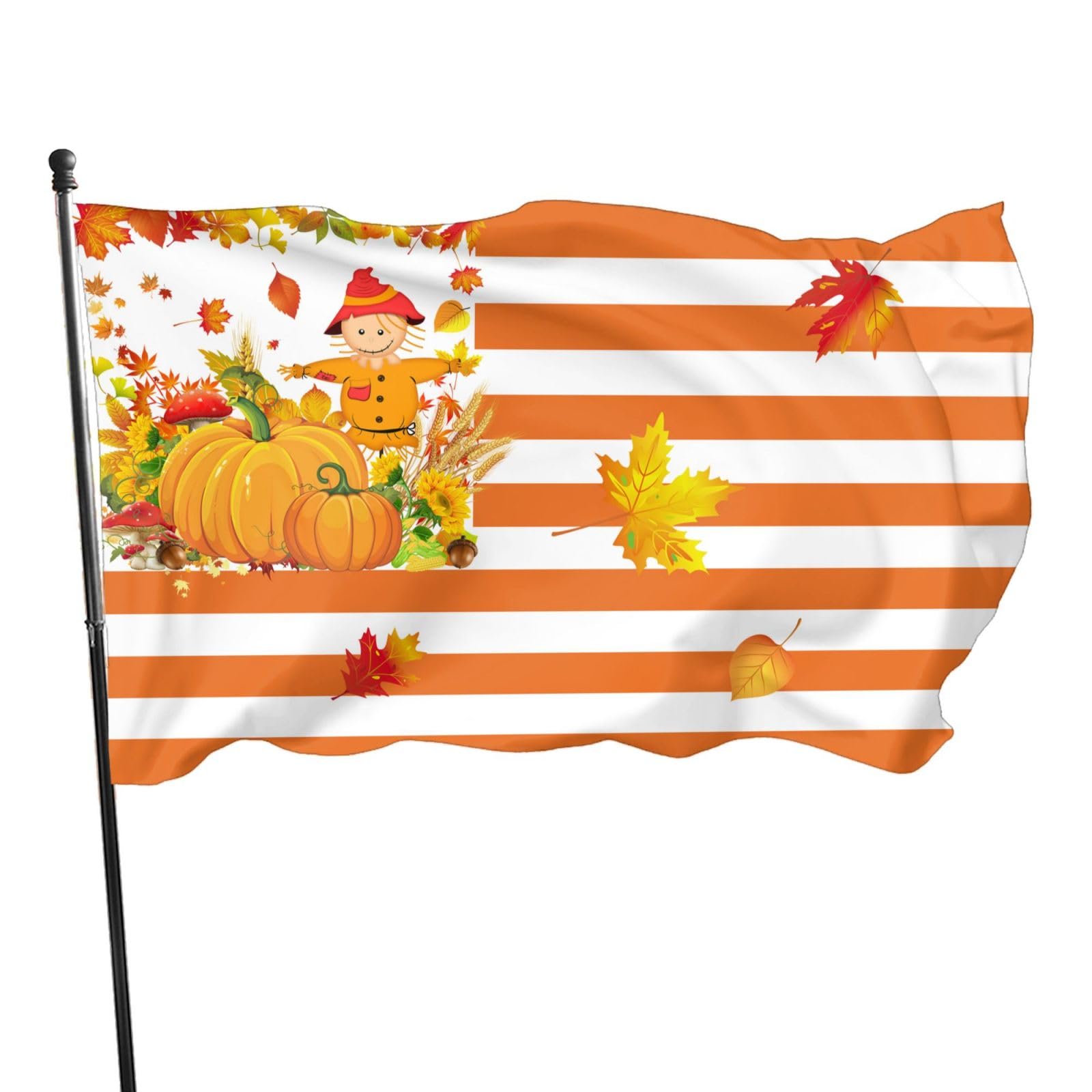 Happy Fall Y'All Pumpkin Flag 3x5 Ft Outdoor Indoor Outside Yard Banner — image 1