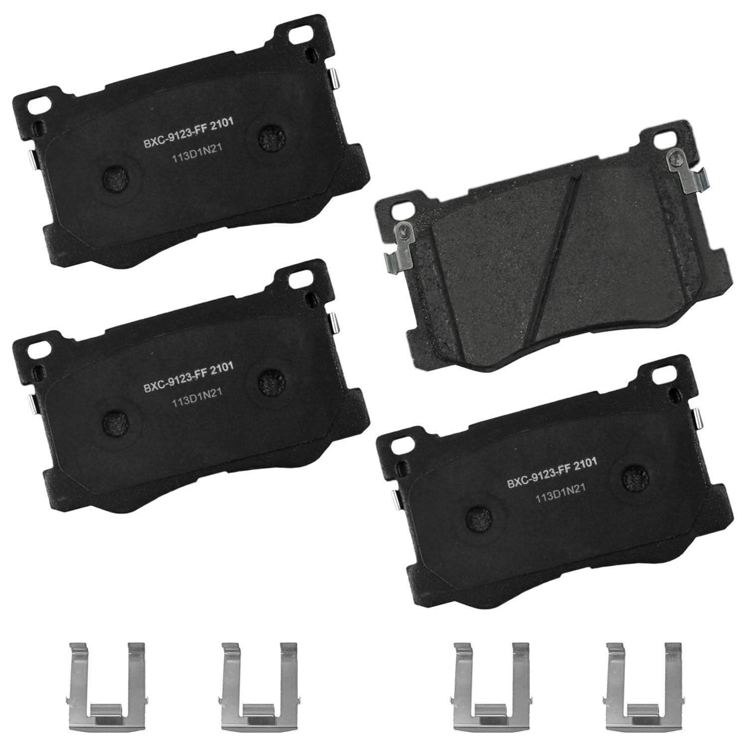 Bendix Premium SBC2101 Ceramic Front Brake Pads for Genesis G80 2020-2017, Hyundai Genesis 2016-2015, Kia K900 2017-2015
