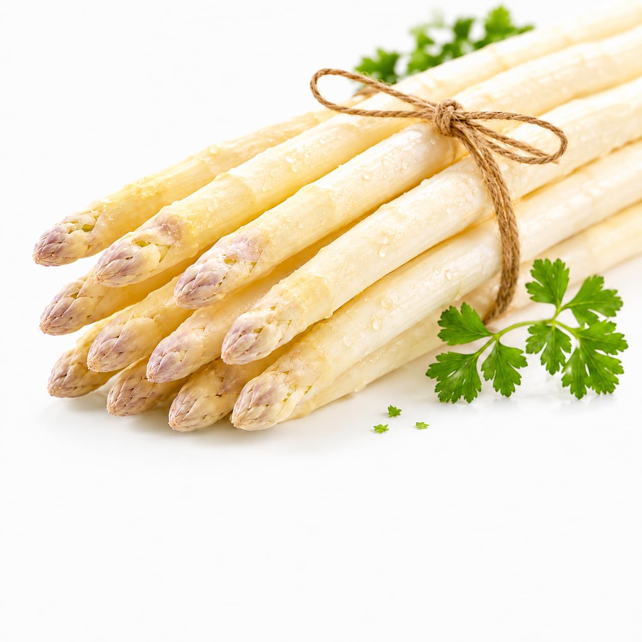 Bleichhof Bleichspargel (geschält und vakuumiert) - besonders lecker » aus eigenem Anbau « 100% naturbelassen - Premium-Qualität - erstklassiges gesundes Gemüse - violette Spitzen - 2 kg